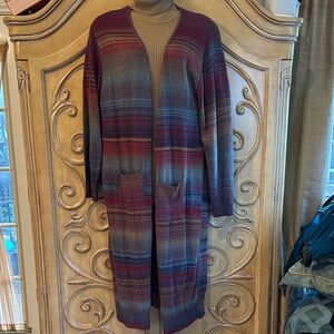 Keniston Elegant Striped Long Cardigan Sweater
